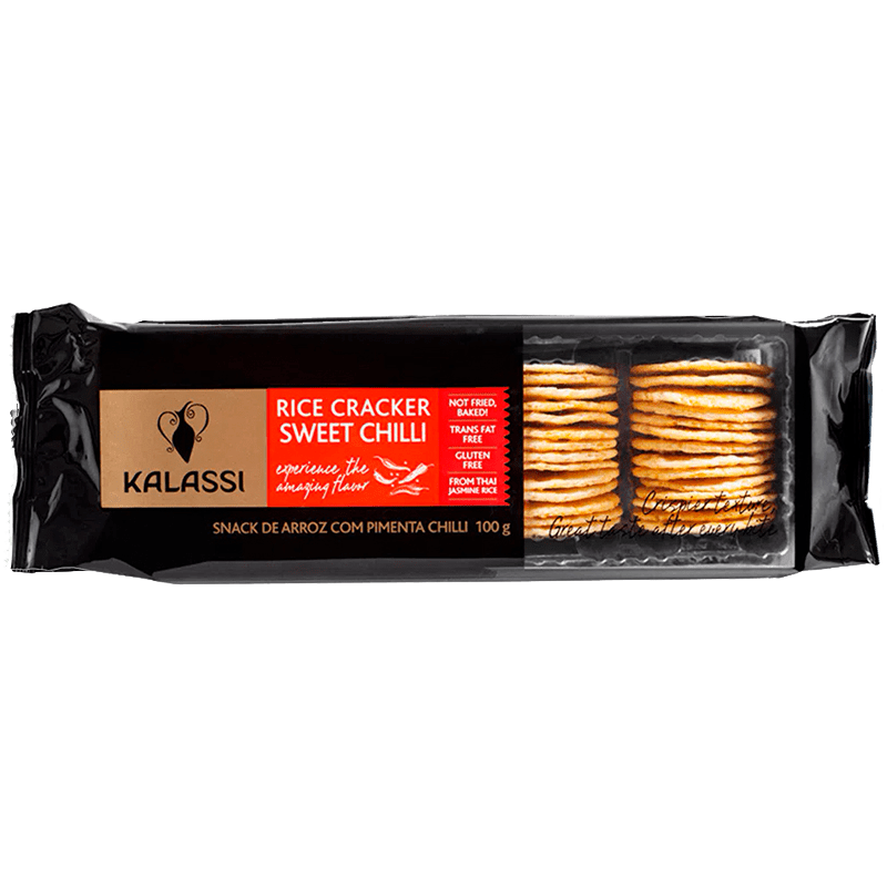 Kalassi Rice Cracker Snack Kalassi Rice Crackers Sweet Chilli (Pimenta Chilli) 100g