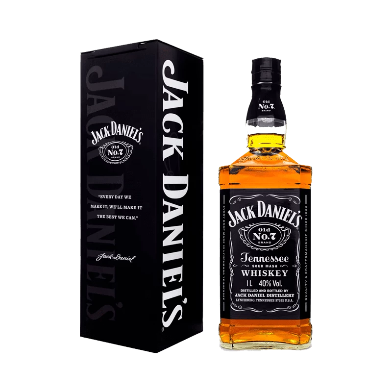 Whiskey Jack Daniels Nº 7 1L Lata Colecionável Edição Limitada