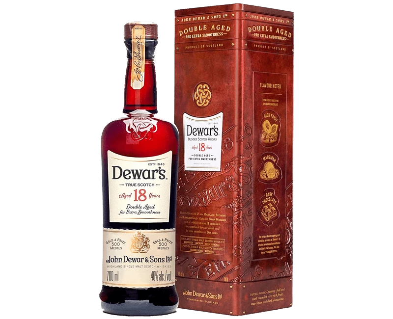 Whisky Dewars 18 anos 750ml com lata personalizada