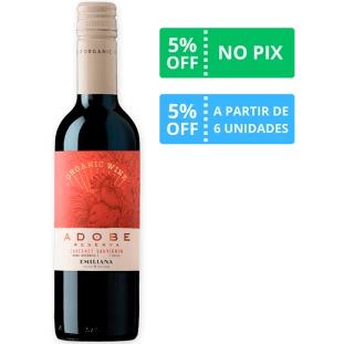 Vinho Adobe Reserva Cabernet Sauvignon Orgânico 2021 375ml
