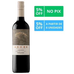Vinho Adobe Reserva Carmenere Orgânico 2021 750ml