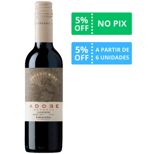 Vinho Adobe Reserva Carmenere Orgânico 2021 375ml