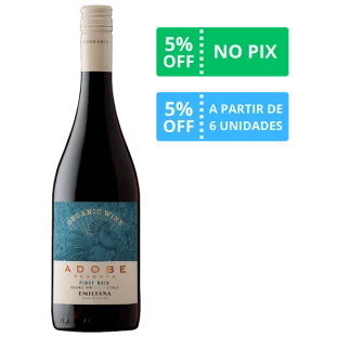 Vinho Adobe Reserva Pinot Noir Orgânico 2021 750ml