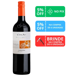 Vinho Cono Sur Bicicleta Reserva Carmenere 2021 750ml