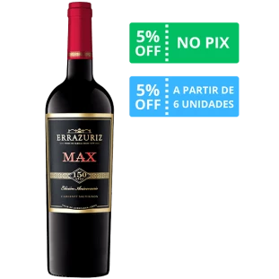 Vinho Errazuriz Max Reserva Cabernet Sauvignon 2018 750ml
