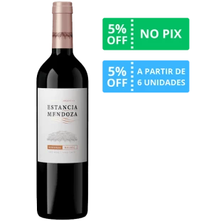 Vinho Estancia Mendonza Bivarietal Bonarda/Malbec 2020 750ml