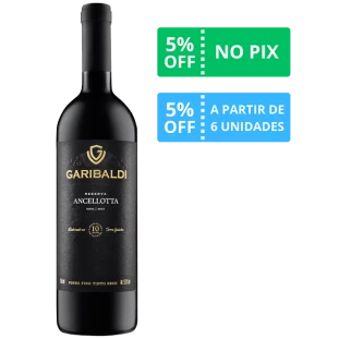 Vinho Garibaldi VG Ancellotta 750ml