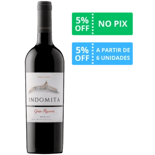 Vinho Indomita Gran Reserva Merlot 2019 750ml