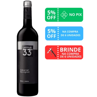Vinho Latitud 33º Cabernet Sauvignon 2020 750ml