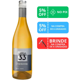 Vinho Latitud 33º Chardonnay 2021 750ml