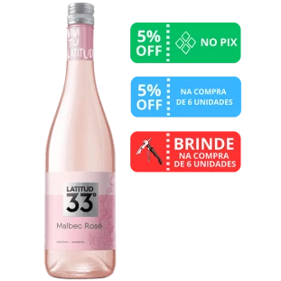Vinho Latitud 33º Rosé 2021 750ml