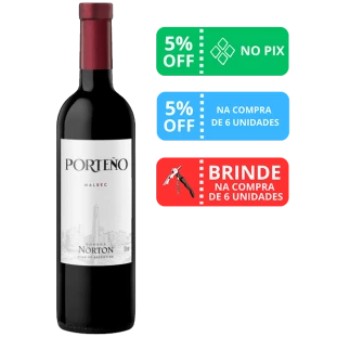Vinho Norton Porteño Malbec 2021 750ml