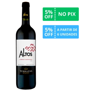 Vinho Terrazas Altos Del Plata Cabernet Sauvignon 2018 750ml